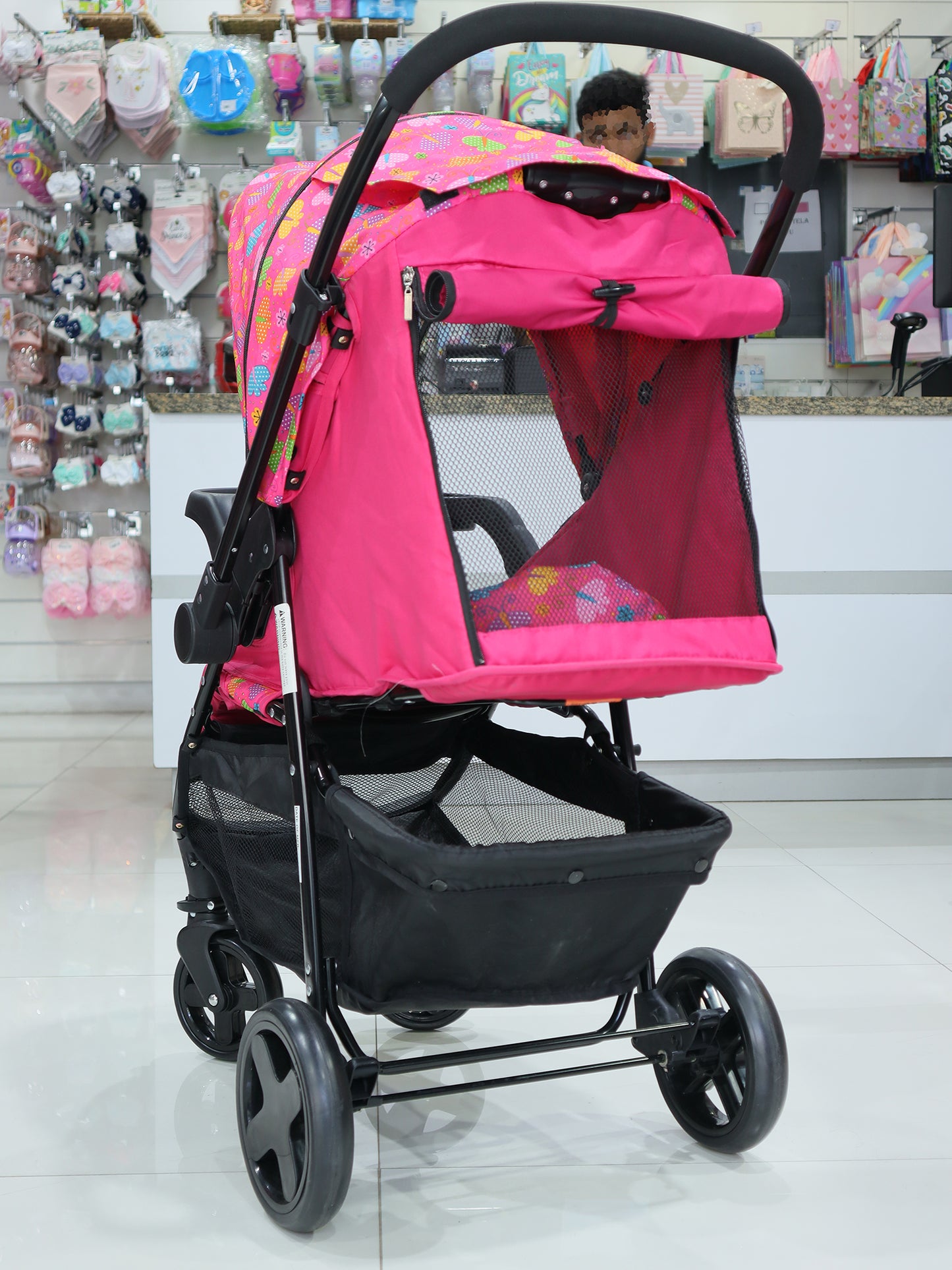 Coche con porta bebé DOBLE VISTA- SPM1000