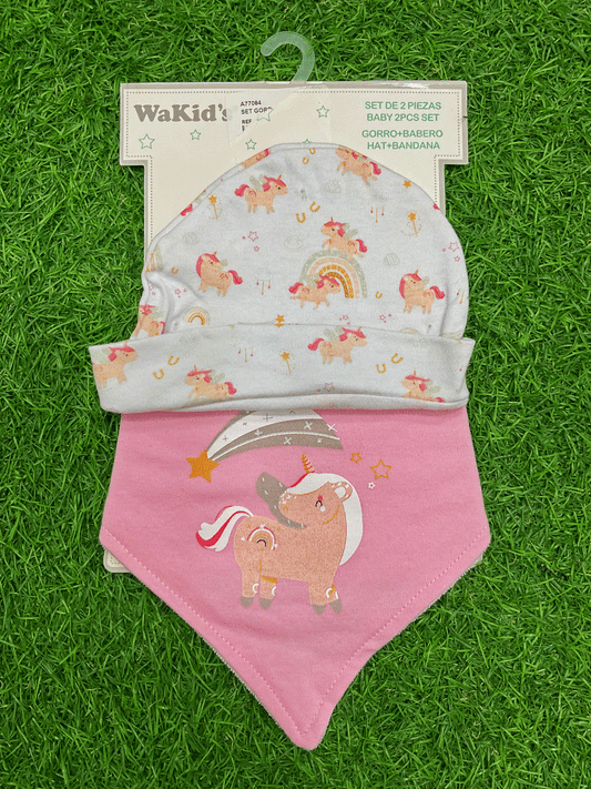 SET DE GORRITO Y BABERO - A77084