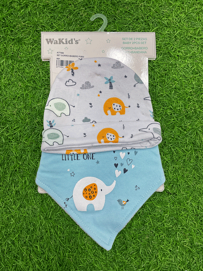 SET DE GORRITO Y BABERO - A77084