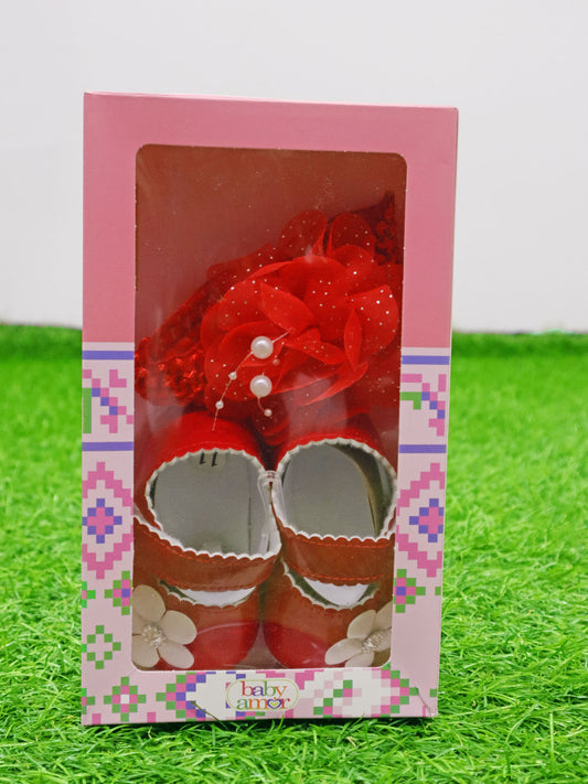Zapatos y cintillo para bebe - 84832