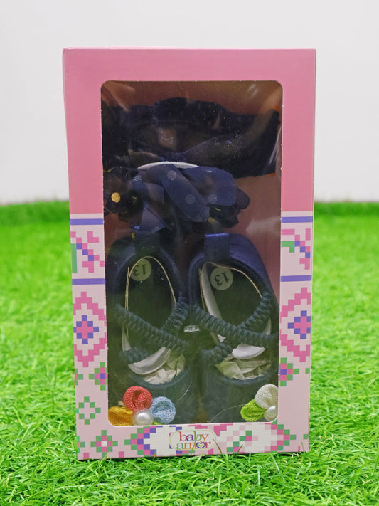 Zapatos y cintillo para bebe - 84832