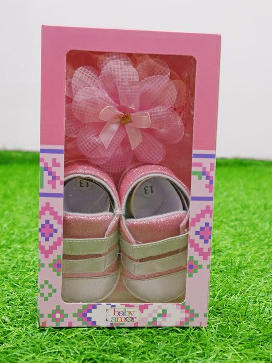 Zapatos y cintillo para bebe - 84832
