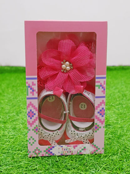 Zapatos y cintillo para bebe - 84832