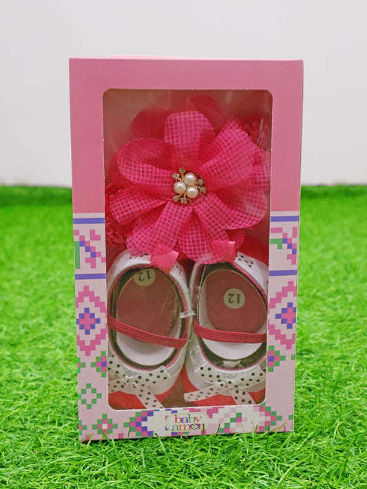 Zapatos y cintillo para bebe - 84832