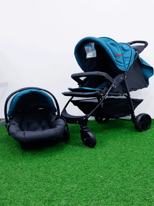 Coche unicolor con porta bebé -VSPL202