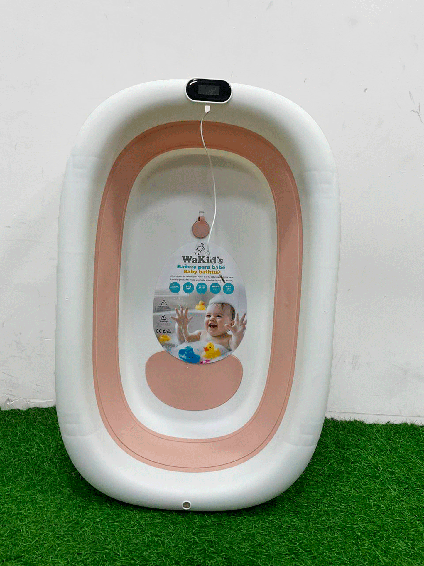BAÑERA PLEGABLE CON TERMÓMETRO DÍGITAL - A78214